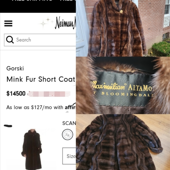 Full Length Mink Coat by Maximilian for Bloomingdale's - Picture 1 of 5